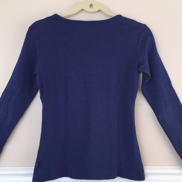 Liz Claiborne Blue Top - Picture 2 of 3